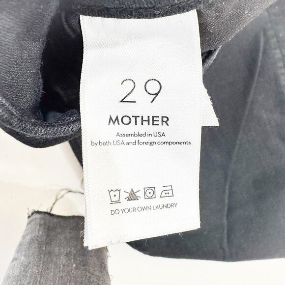 Mother The Looker Not Guilty Black Denim Jeans Stretchy Size 29 - Picture 7 of 9